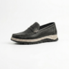 Kixxen Rover Genuine Leather Casual Loafer (Black)