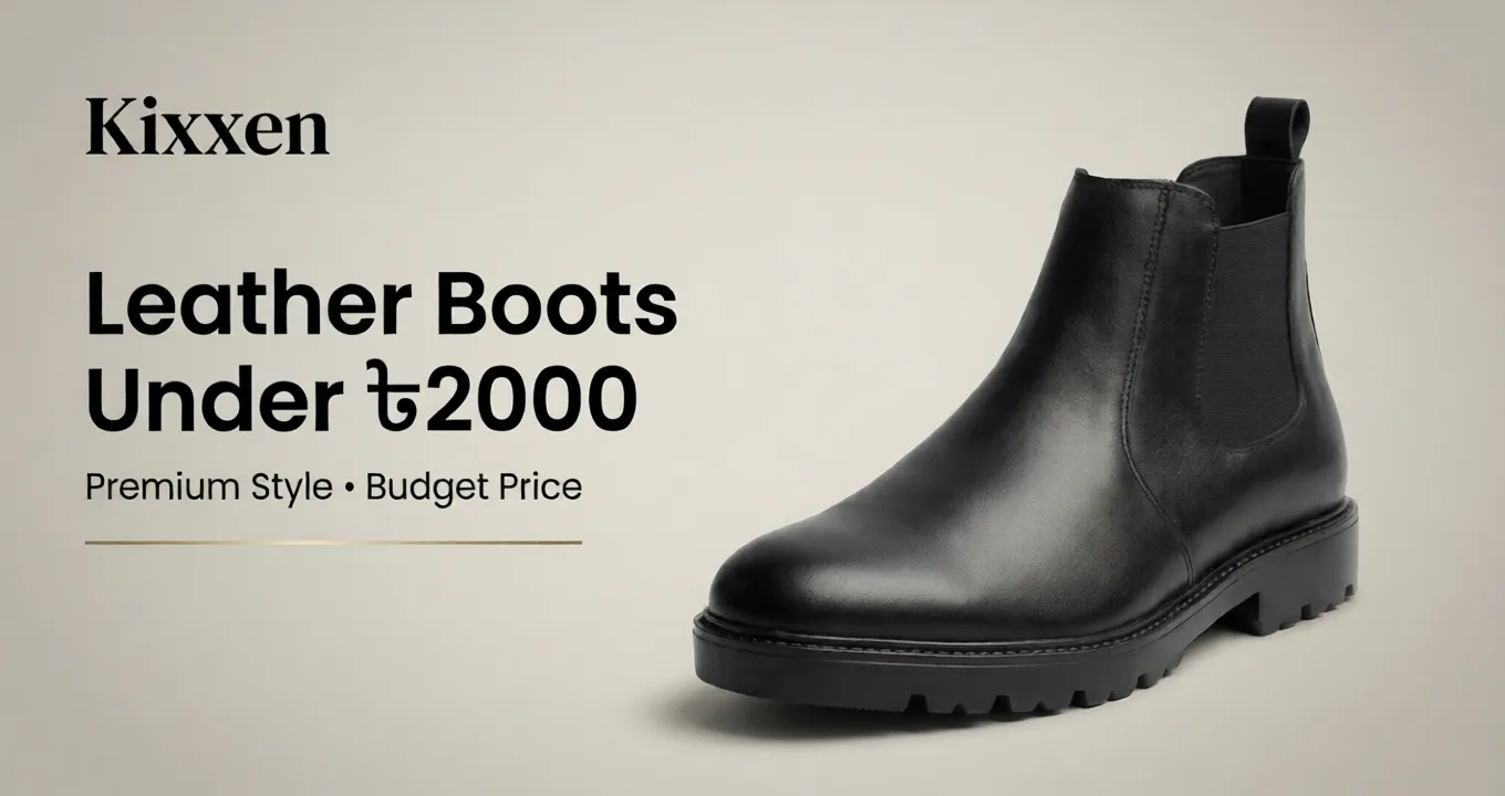 Leather Boots Under 2000 in Bangladesh | Best Budget Boots by Kixxen