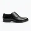 Black Oxford shoe for men by Kixxen