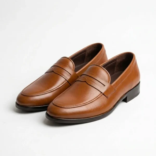 penny loafer price in bangladesh - mustard leather loafer by Kixxen